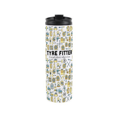 Purely Home Tyre Fitter Travel FlaskReusable Stainless Steel Double-Walled 500Ml Flask Gifts For Mechanics from B&Q