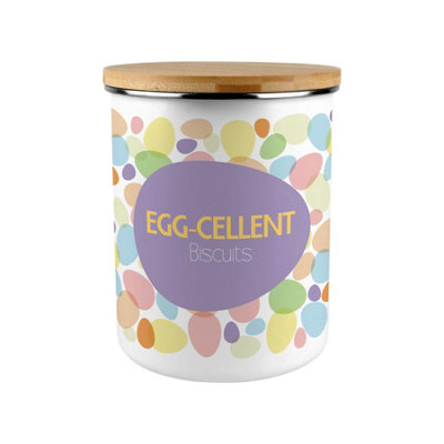 Colourful Easter Eggs Biscuit Storage Canister - Easter Kitchen Gifts - Image 3