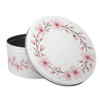Cherry Blossom Large Round Cake Tin - Floral Bakeware Storage Gifts for Her - Image 3