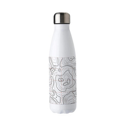Topography Metal Water Bottle - Stainless Steel Drinkware Science Gift - Image 3