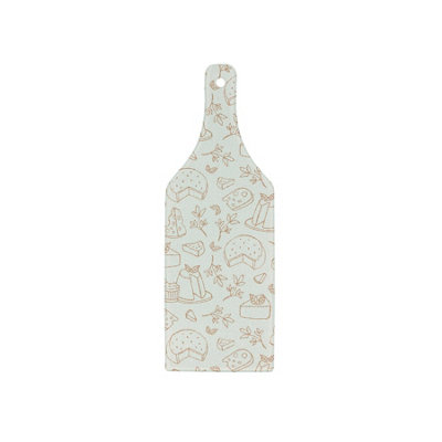 B&Q -  Cheese Night Bottle Serving BoardGlass Kitchenware Platter
