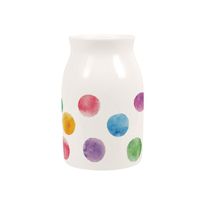 Purely Home Bold Polka Dots Small Porcelain Vase from B&Q