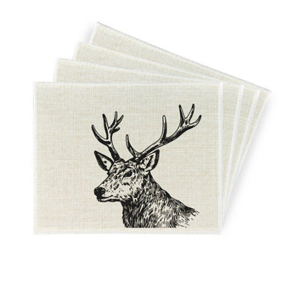 B&Q -  Game Animals Linen PlacematsSet Of 4