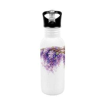 Purely Home Purple Wisteria Flip-Top Water Bottle
