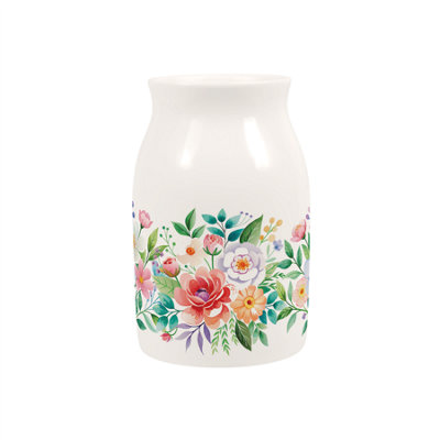 Purely Home Flower Bouquet Small Porcelain Vase from B&Q
