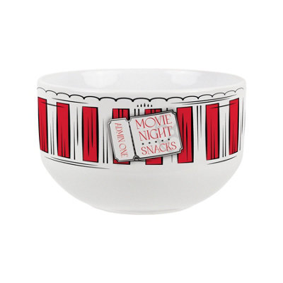 Purely Home Movie Night Snacks Ceramic BowlDinnerware Serving/snack Bowl from B&Q