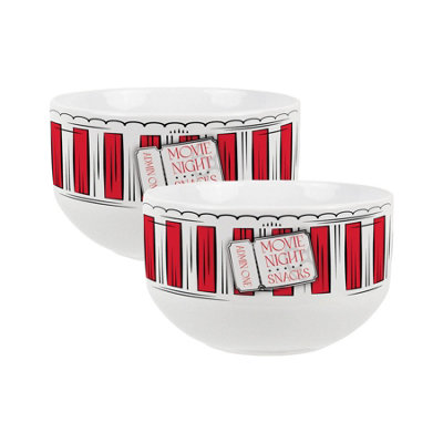 Purely Home Movie Night Snacks Ceramic BowlsDinnerware Serving/snack BowlsSet Of 2 from B&Q