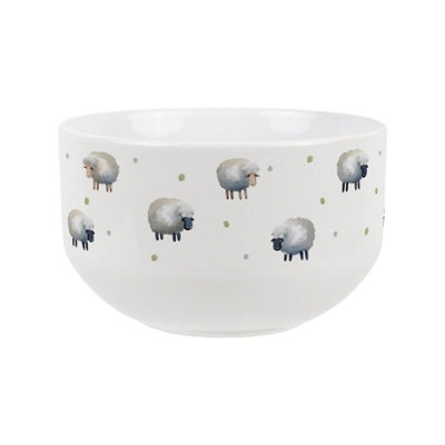 Purely Home Spring Sheep Ceramic BowlDinnerware Serving/cereal Bowl from B&Q
