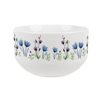 Purely Home Blooming Florals Ceramic BowlDinnerware Serving/cereal Bowl from B&Q