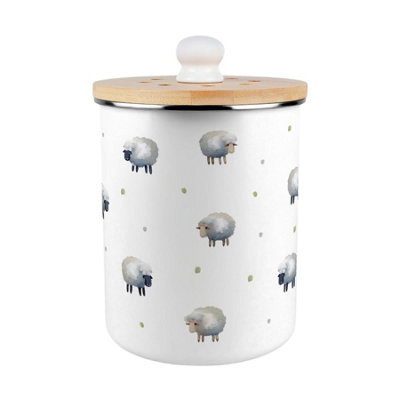 Spring Sheep Compost Caddy - Metal 2L Decorative Kitchen Compost Caddy Gift - Image 3
