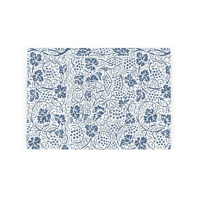 Purely Home Blue Oak Leaves & Berries Worktop SaverSmall Textured Glass Chopping Board from B&Q