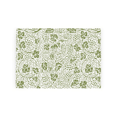 Purely Home Green Oak Leaves & Berries Worktop SaverSmall Textured Glass Chopping Board from B&Q