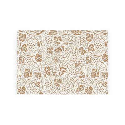 Purely Home Gold Oak Leaves & Berries Worktop SaverSmall Textured Glass Chopping Board from B&Q