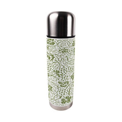 Purely Home Oak Leaves & Berries Green Large Reusable Thermal Flask from B&Q