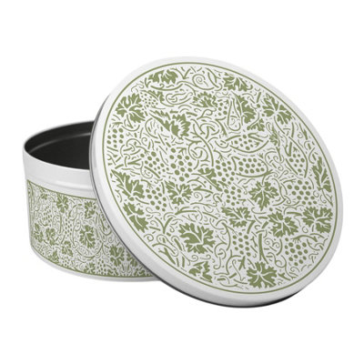 Purely Home Green Oak Leaves & Berries Round Cake TinLarge Baking Storage Kitchen Gift from B&Q