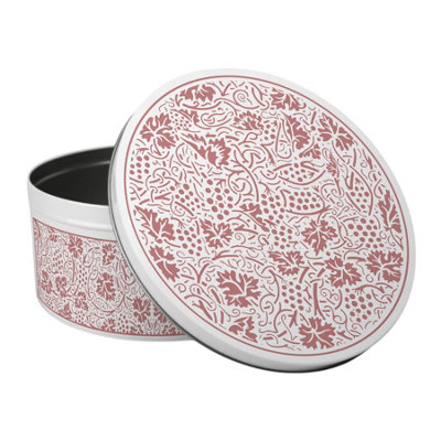 Purely Home Red Oak Leaves & Berries Round Cake TinLarge Baking Storage Kitchen Gift from B&Q