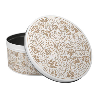 Purely Home Yellow Oak Leaves & Berries Round Cake TinLarge Baking Storage Kitchen Gift from B&Q