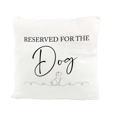 Purely Home Reserved For The Dog Velvet Cushion