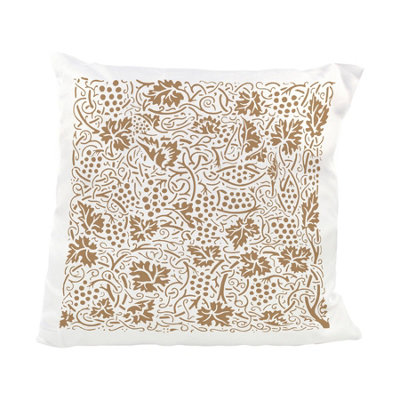 Purely Home Golden Yellow Oak Leaves & Berries Cushion from B&Q