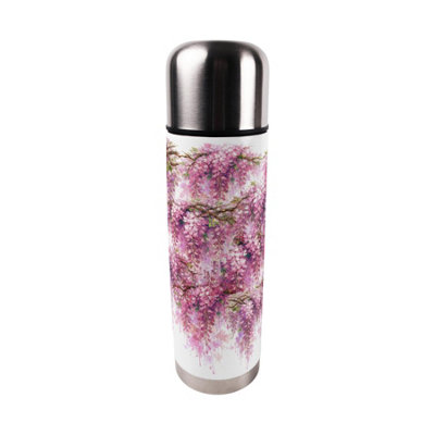 Purely Home Pink Wisteria Large Reusable Thermal Flask