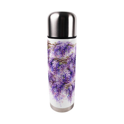 Purely Home Purple Wisteria Large Reusable Thermal Flask