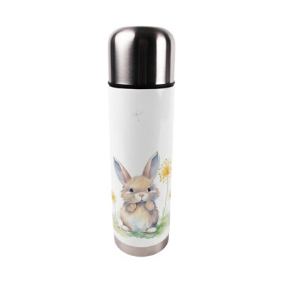 Purely Home Bunny & Dandelions Large Reusable Thermal Flask from B&Q