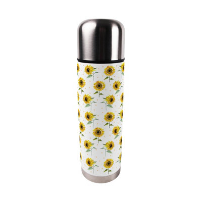 Purely Home Painted Sunflowers Large Reusable Thermal Flask from B&Q