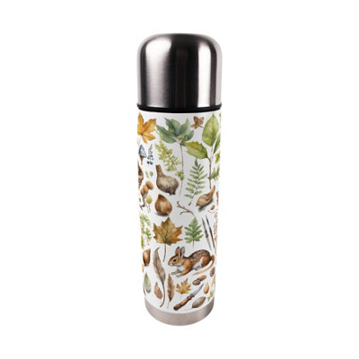 Purely Home Woodland Large Reusable Thermal Flask from B&Q
