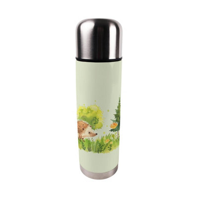 Purely Home Springtime Hedgehogs Large Reusable Thermal Flask from B&Q