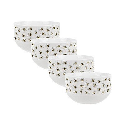 B&Q -  Scattered Bees Ceramic BowlsDinnerware Serving/cereal BowlsSet Of 4