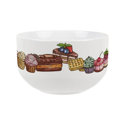 B&Q -  Sweet Treats Ceramic BowlDinnerware Serving/dessert Bowl