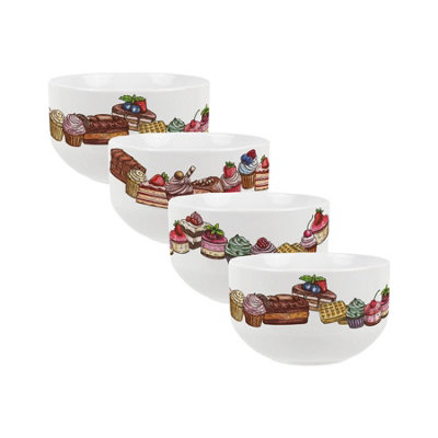 B&Q -  Sweet Treats Ceramic BowlsDinnerware Serving/dessert BowlsSet Of 4