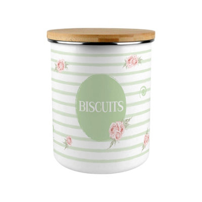 B&Q -  Roses & Swirls Extra Large Biscuit Tin