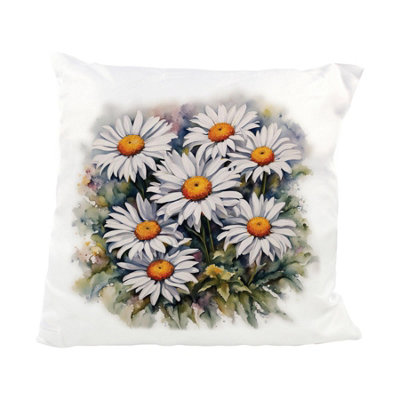 Purely Home Garden Watercolours Daisy Cushion from B&Q
