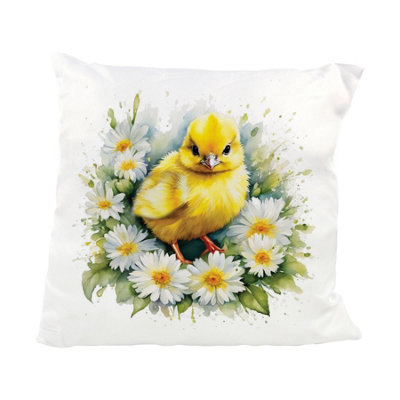 Purely Home Watercolour Floral Chick Cushion from B&Q