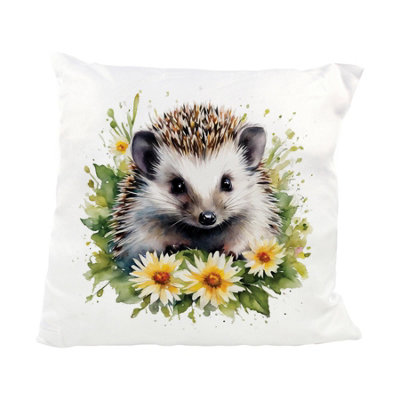 Purely Home Watercolour Floral Hedgehog Cushion from B&Q