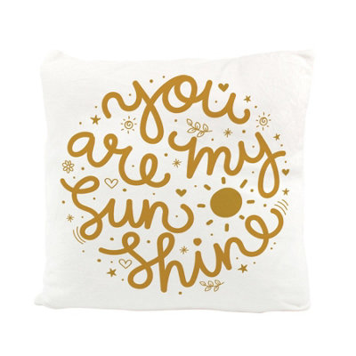 Purely Home You Are My Sunshine Velvet Cushion