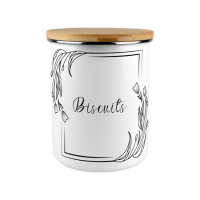 B&Q -  Floral Border Extra Large Biscuit Tin