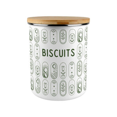 Purely Home Boho Minimalism Extra Large Biscuit Tin - Green - Image 3