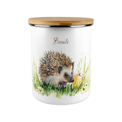 B&Q -  Hedgehog & Apple Extra Large Biscuit Tin