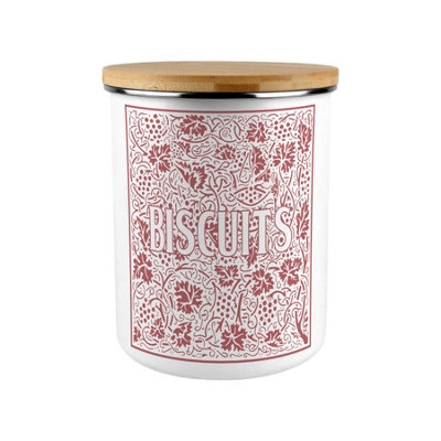 Purely Home Red Oak Leaves & Berries Extra Large Biscuit Tin from B&Q