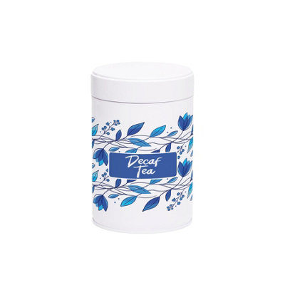 Purely Home Blue Petals Twist-Lid Kitchen Canister - Decaf Tea - Image 3