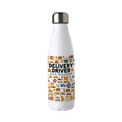 Novelty Delivery Driver Reusable Water Bottle - 500ml Stainless Steel Gift - Image 3