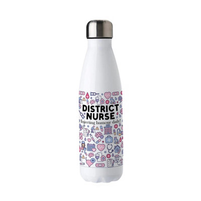 Purely Home Novelty Trades District Nurse Stainless Steel Water Bottle - Image 3