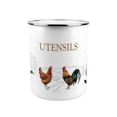 Purely Home Country Farm Animals Kitchen Utensil Holder from B&Q