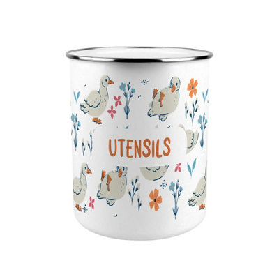 Purely Home Ducks & Flowers Kitchen Utensil Holder from B&Q