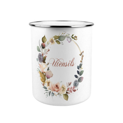 Purely Home Floral Wreath Kitchen Utensil Holder from B&Q