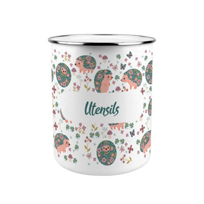 Purely Home Hedgehogs & Flowers Kitchen Utensil Holder from B&Q