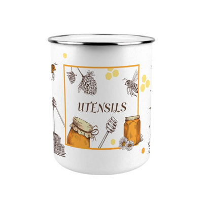 Purely Home Honey Bee Farm Kitchen Utensil Holder from B&Q