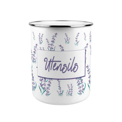 Purely Home Lavender Pattern Kitchen Utensil Holder from B&Q